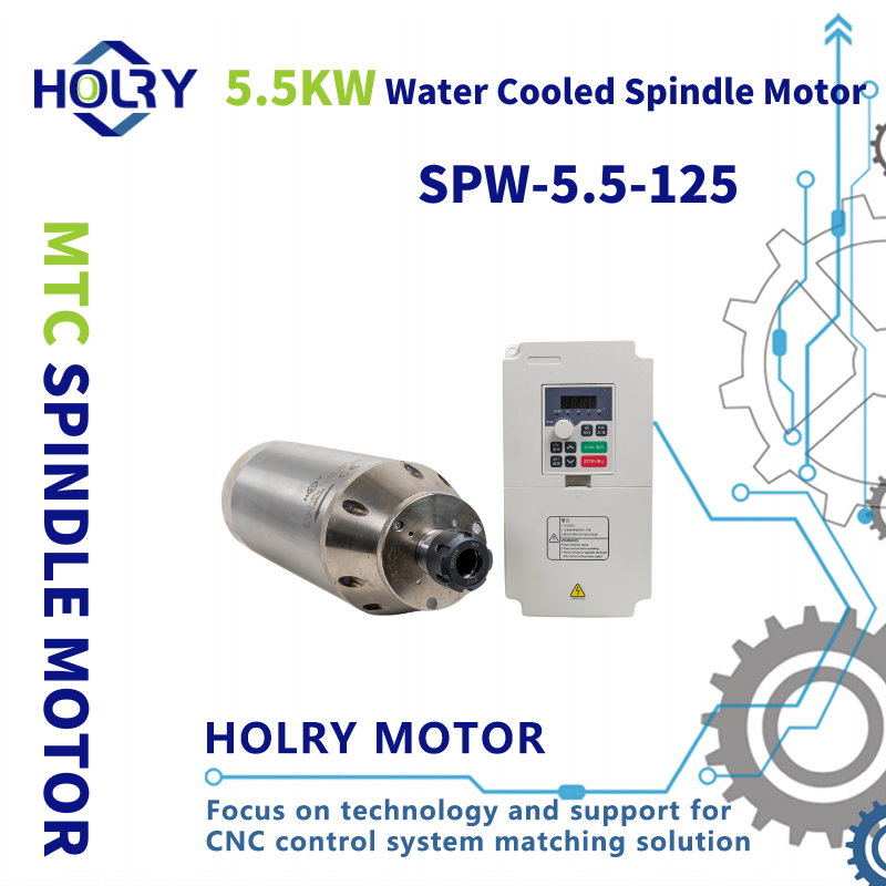 Motor Spindle Bersejuk Air 380V 5.5kW Berkelajuan Tinggi ER25 untuk Pengilangan CNC