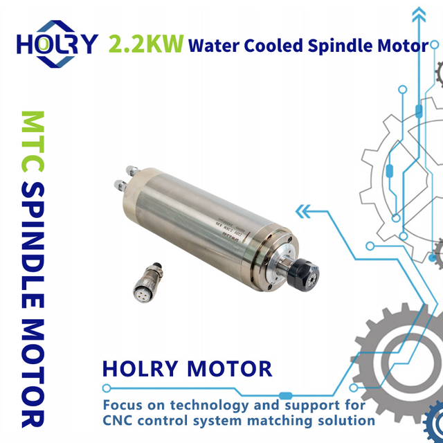 Motor vretena velike brzine 220V 380V 2.2kW vodeno hlađen ER20 za CNC glodanje