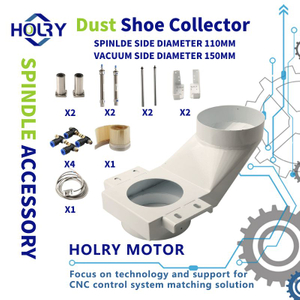 CNC แกนฝุ่นรองเท้าสะสม 110 มม.ฝุ่น BOOT CLEANER สำหรับแกนมอเตอร์ Router เครื่องฝาครอบวัสดุไนลอนใหม่